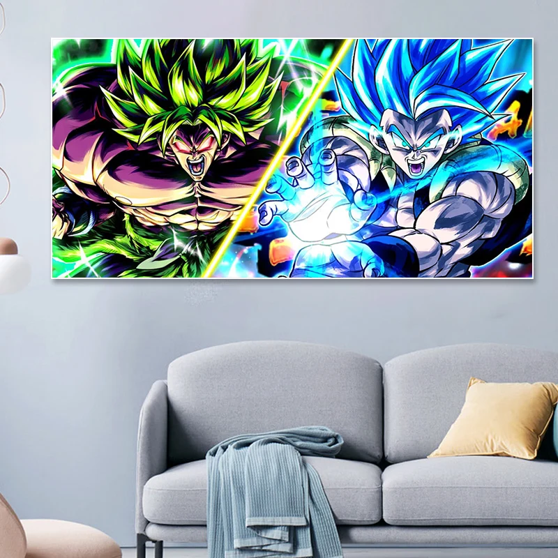 Dragon Ball Cartoon Figure Art Print Painting Wall Canvas Hanging Wall Art Pictures Home Decoration