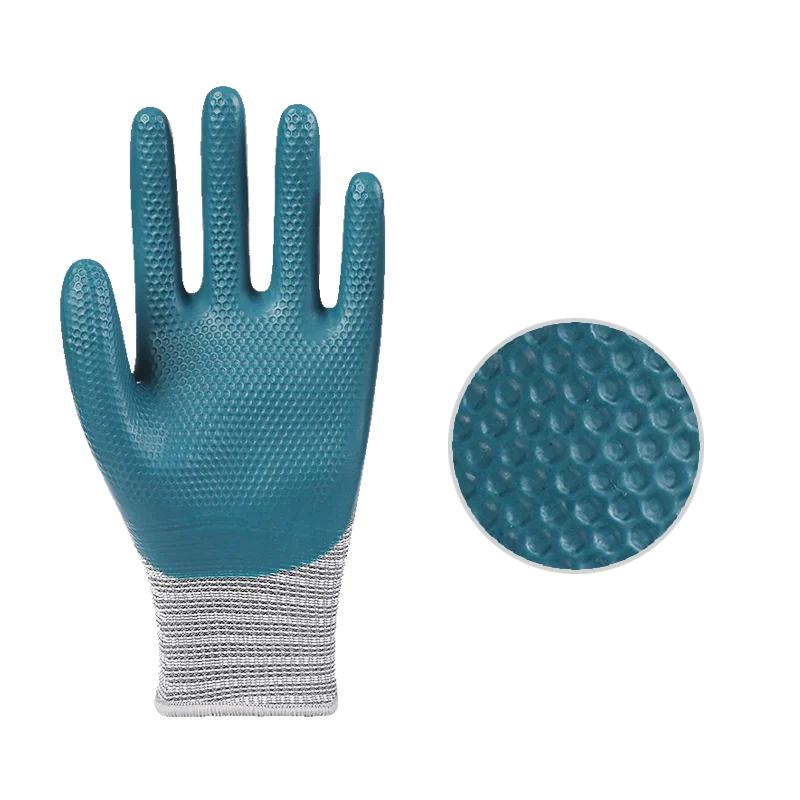 Manufacturer Custom Wholesale Work Latex Coated Gloves Cheap Safety Latex Gloves