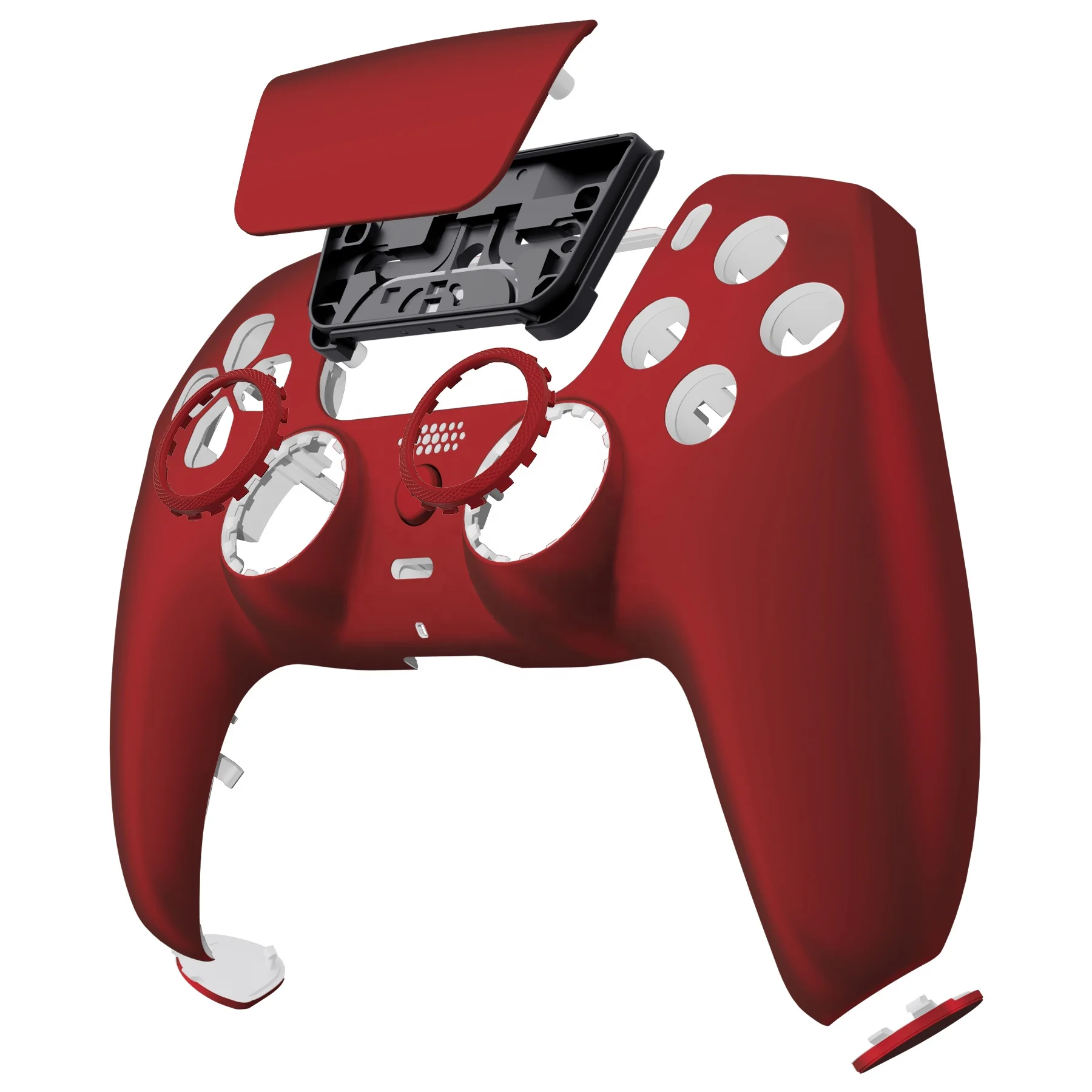 eXtremeRate Luna Redesigned Soft Touch Custom Shell Kits Replacement For PS5 Controller