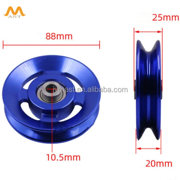 Wholesale Price 88mm Sports Fitness Accessories Gym Equipment Bearing Aluminum Pulley Big Bird Pulley