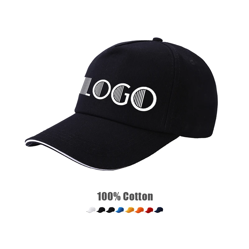 Sports 5 Panel Blank Embroidered Wholesale Plain Mens Hats Custom Logo Baseball Cap