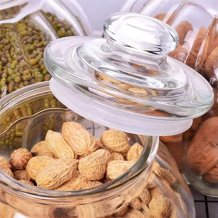 Pumpkin Shape Honey Jam Bottle Glass Jam Jar Food Storage Preserve Honey Glass Jar Fridge Air tight Glass Storage Jar