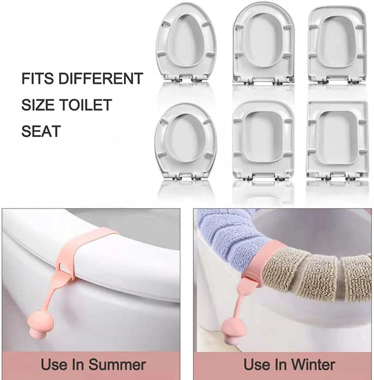 Toilet Seat Lifter Handle Seat Lid Lifter Handle Toilet Seat Cover Lifting Handle Mushroom Flexible Kids Prevent Contact