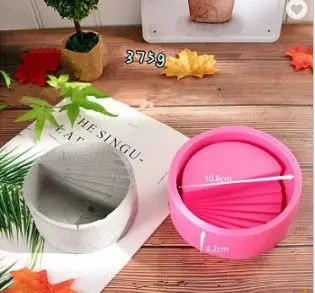 New Design Terrace Potting  Flower Pot Crystal 3d Diy Baking Decorating Craft  Silicone Succulent Clay Soap Cake Molds