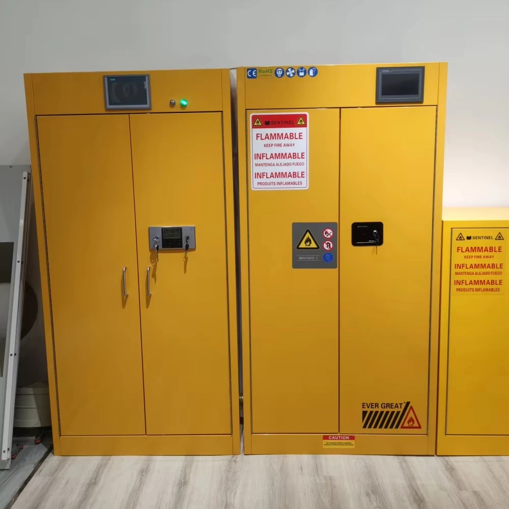 Lab furniture Industry Full steel Chemical Storage Yellow Blue CE Safety Flammable Cabinet