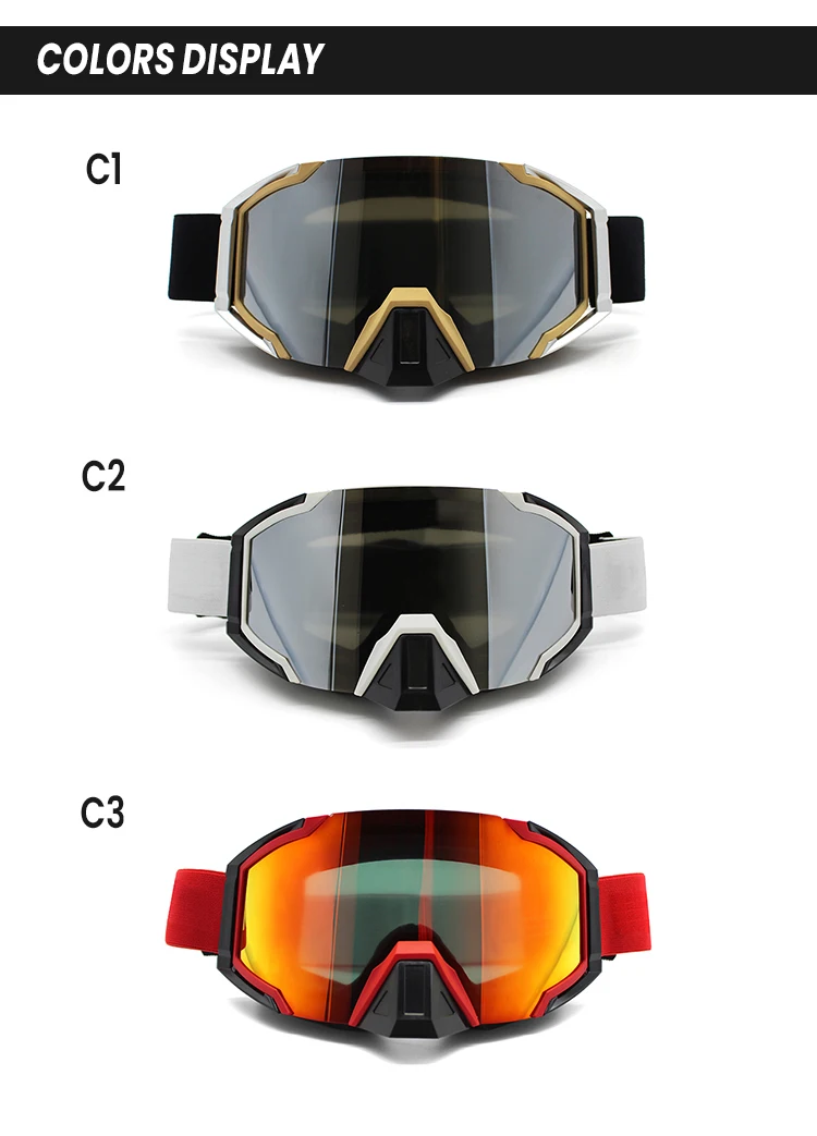 High Quality Motocross Goggles Tear Off Custom Off Road Dirt Bike Goggle Oem Motorcycle Mx Moto Goggle