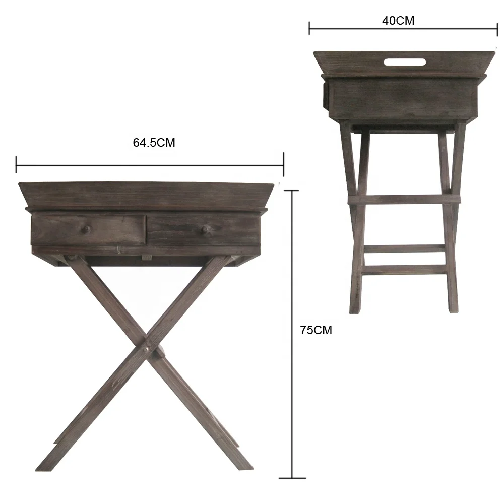 Деревенский деревянный поднос Luckywind FSC, сервировочный поднос с 2 перекрестными ножками