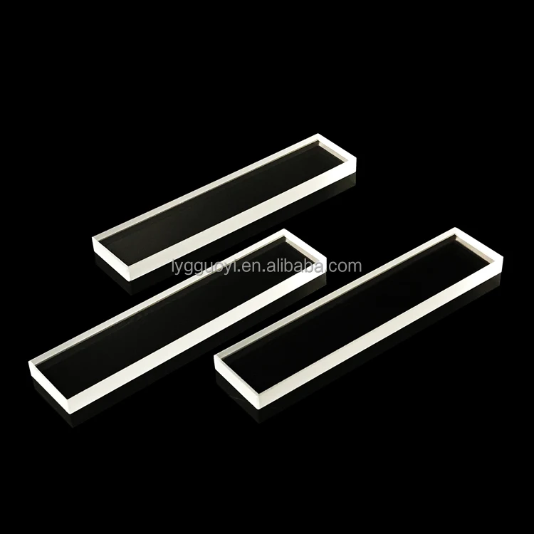 clear silica quartz glass block