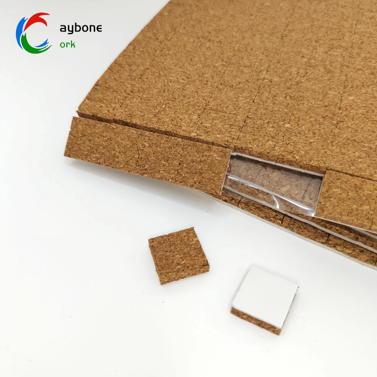 Customized Size Cork Pad Felt Cloth Pads with EPS Foam Adhesive for Glass Separator Protection Made from Wood and EPE Foam