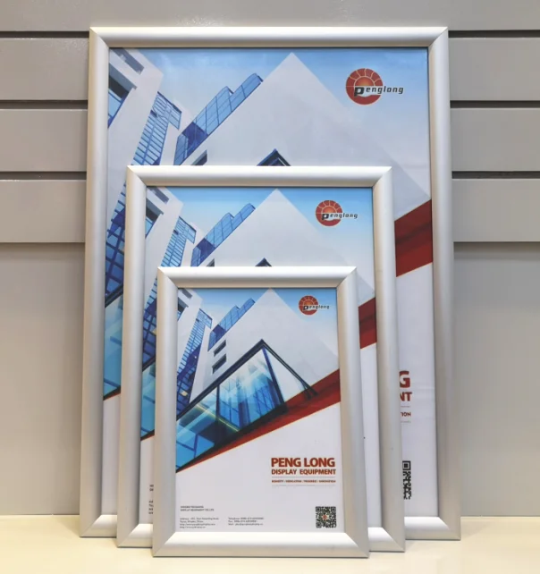 Cheap A0 A1 A2 A3 A4 24 x 36, 36 x 48 wall mount single side aluminum snap poster picture frame