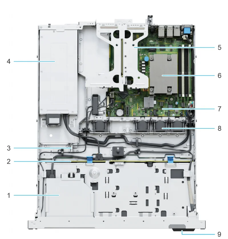 Best price dells r250   xeon E-2324G 3.1GHz 8gb 2933mhz memory rack server