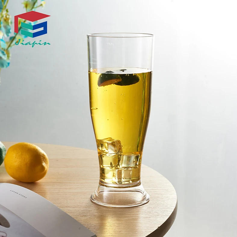Bar use unbreakable clear 585ml plastic large beer glasses 20oz Polycarbonate Beer Mug
