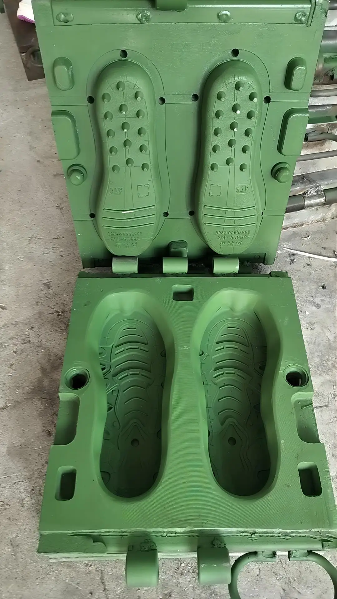 New Technique Aluminum Fashion Sole Mold EVA 2 Time Molding Pylon Sole Mold