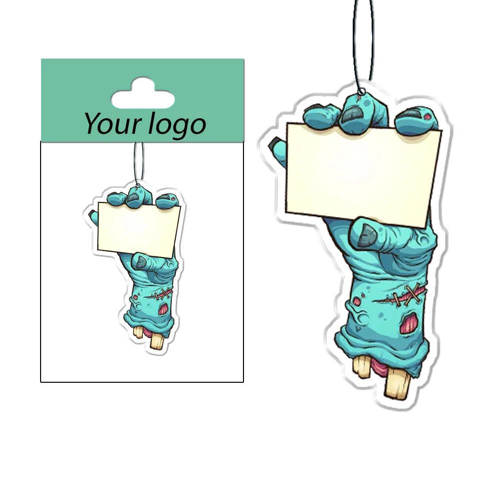 Free sample Custom fragrance home air freshener Custom printer cartoon high quality paper car air freshener