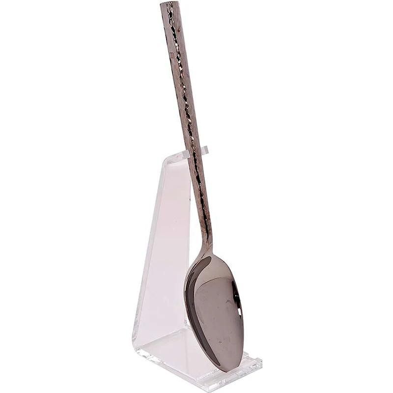 Acrylic Large Server Utensil Display Stand Simple Design Acrylic Kitchen Display Stand for Knife Fork or Spoon Tableware Rack