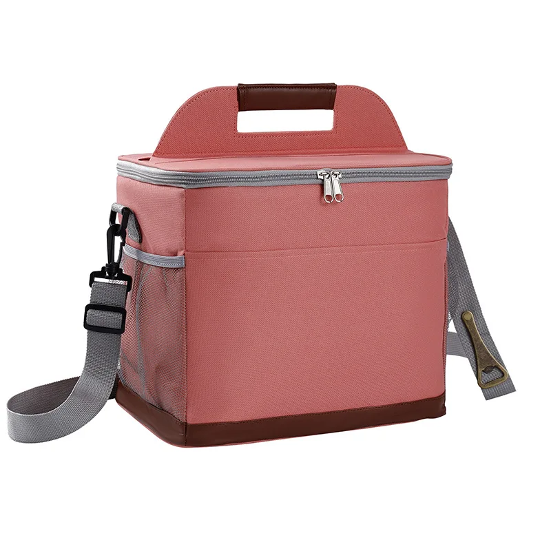 Custom logo waterproof shoulder large 9 litre lunch cooler portable cooler lunch box bag for adults