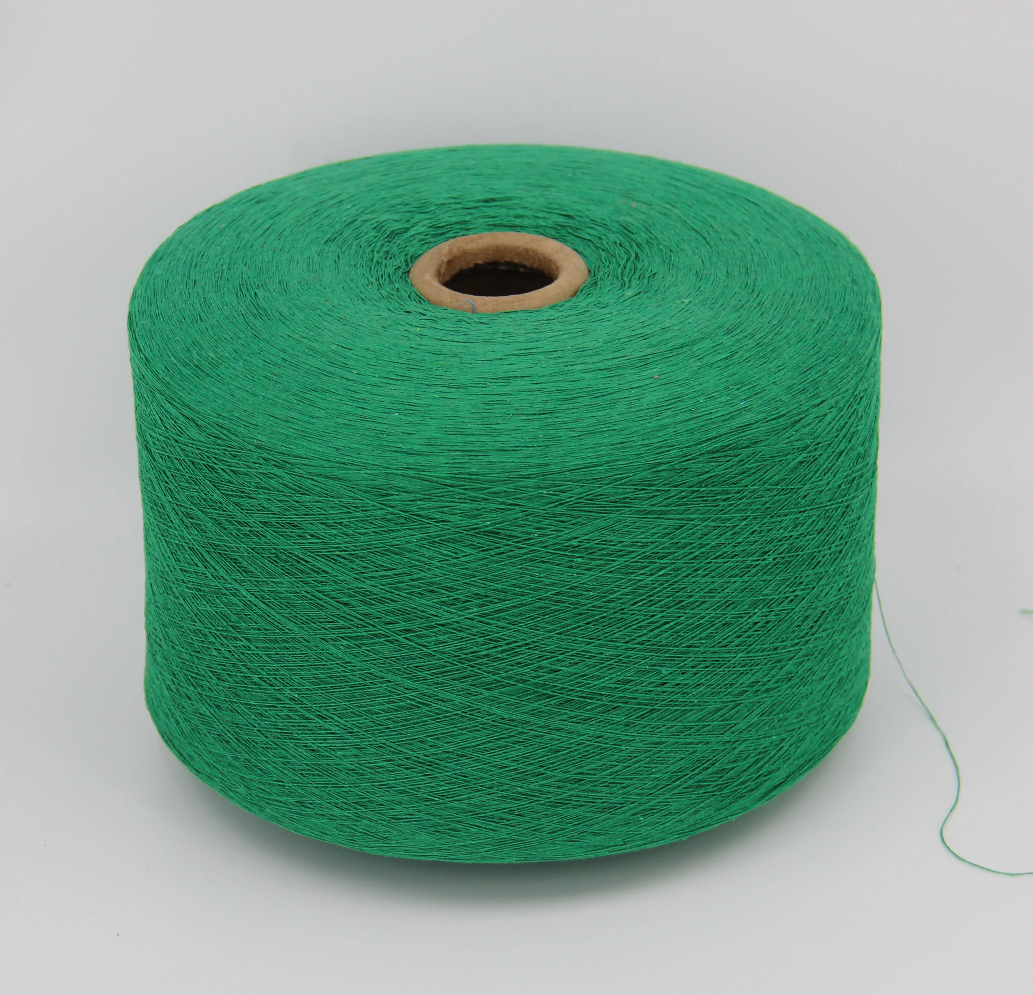 Переработанная пряжа текстильная/трикотажная влажный сухой высокое качество пятно складе 28s / 2 цвета