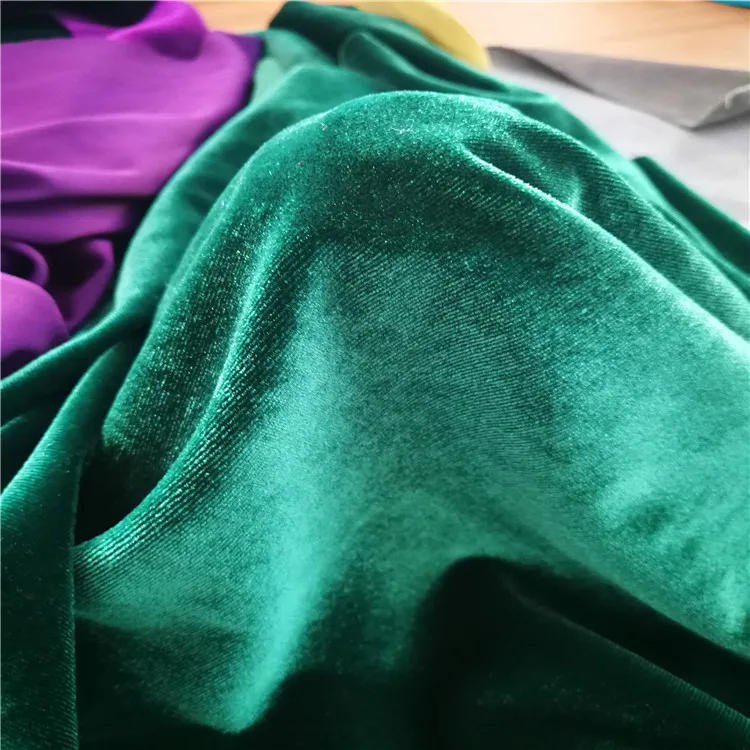 Super Soft Pillow Loop Lace Polyester Spandex Evening Dress Sheer Curtains Brushed Knitting Car Seat Cover Korean Velvet Fabric