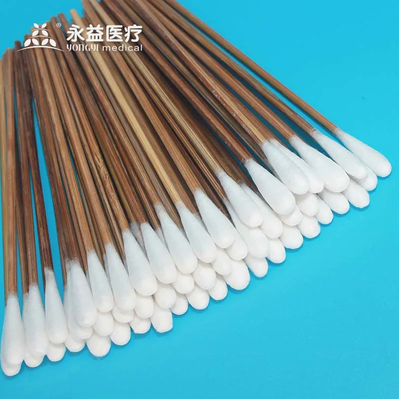 Customized Wooden Stick Single Head Swab For Eyebrow Tattooing