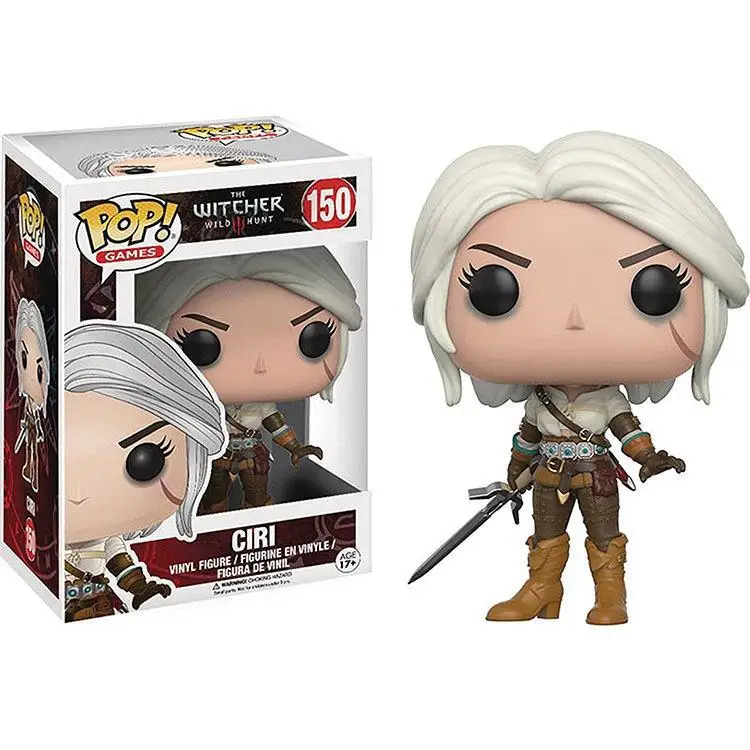 Funko Pop  The Witcher 3 Wild Hunt Geralt 149#Celie 150# Vinyl Figurine Dolls Action Figure Collection Cute Model Toys