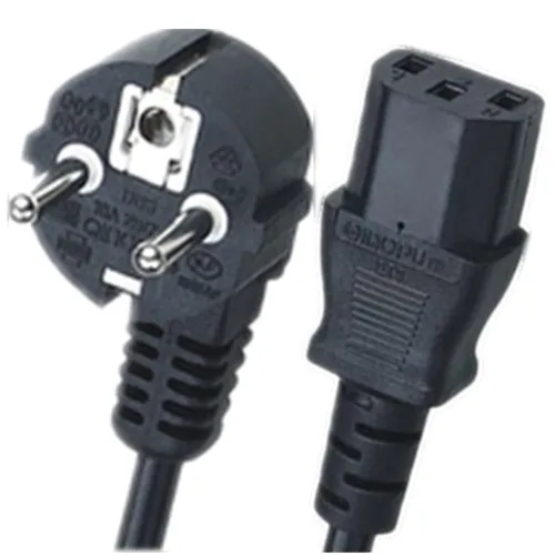 european type power cord for pc  euro schuko plug  male power cord plug