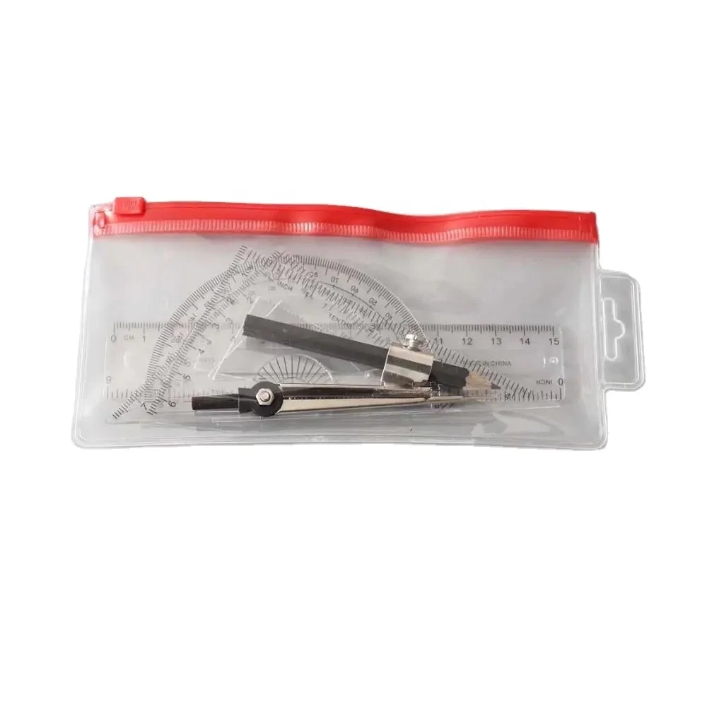 cheap pvc bag max set School 11pcs instruments mathematical set,High quality hot sales geometry set,math set