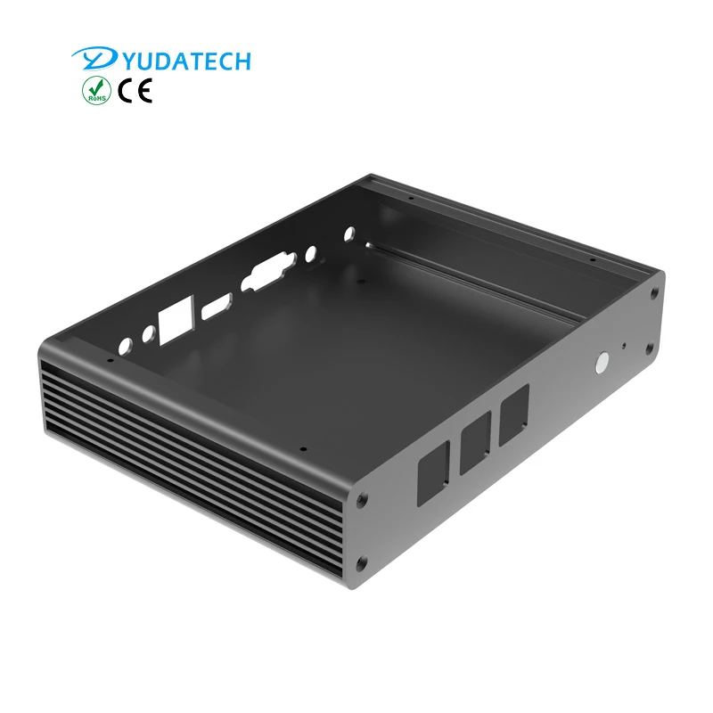 Oem Customized Aluminium Alloy Industrial Desktop Computer Carrying Case Mini Itx Pc Slim Case
