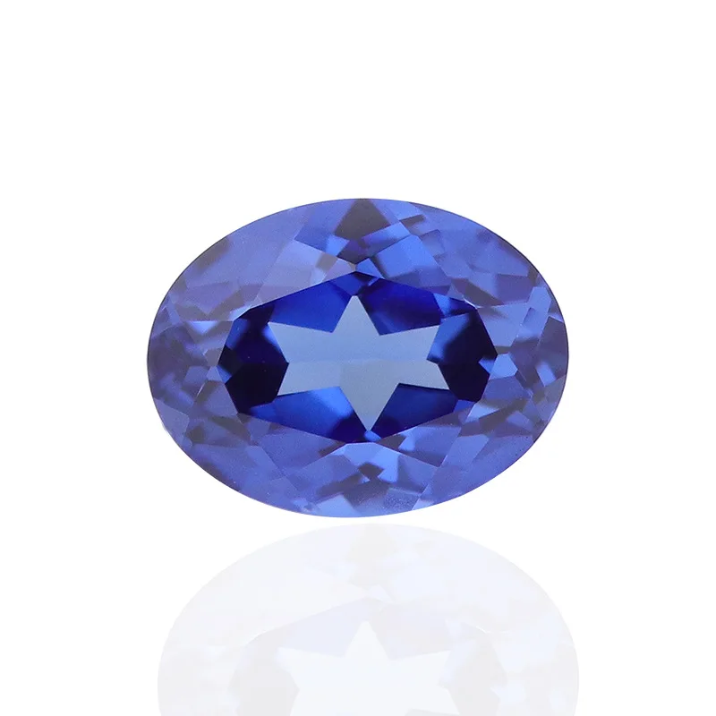 Factory Wholesale Lab Created Sapphire Oval Cut Royal Blue Synthetic Sapphire Lab Grown Sapphire