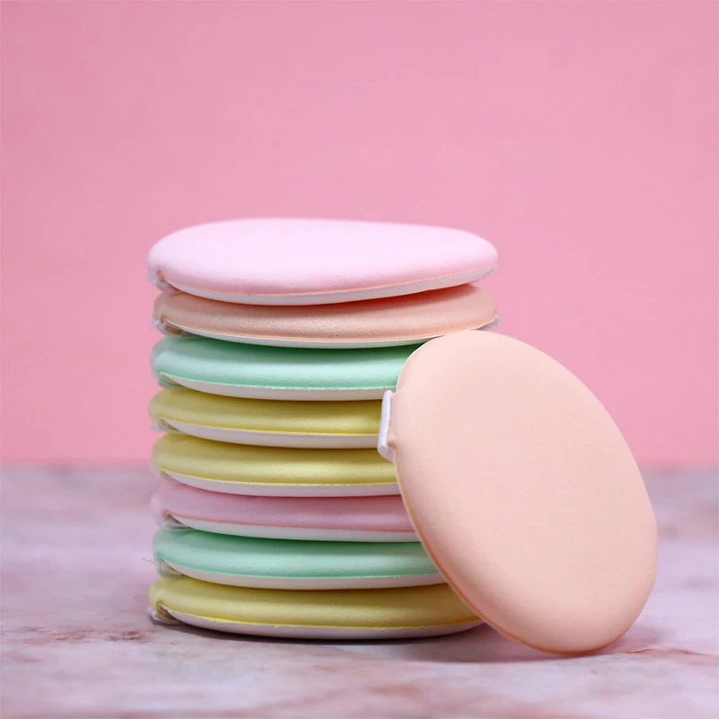 Wholesale Hot Sale Cosmetic Air Cushion Loose Powder Foundation White Satin Ribbon Makeup Puff