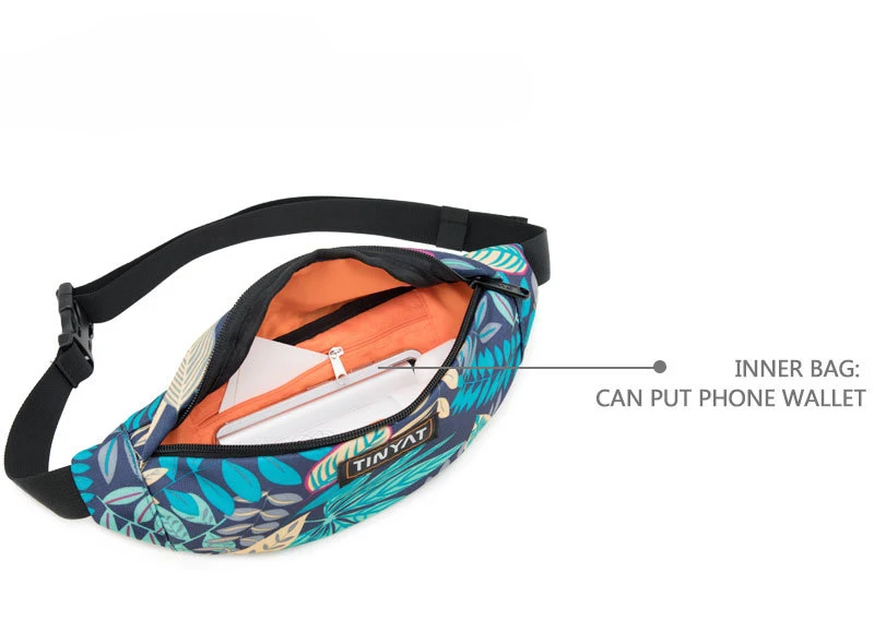 Designer Promotion Solid Nylon Running Bag Fanny Pack