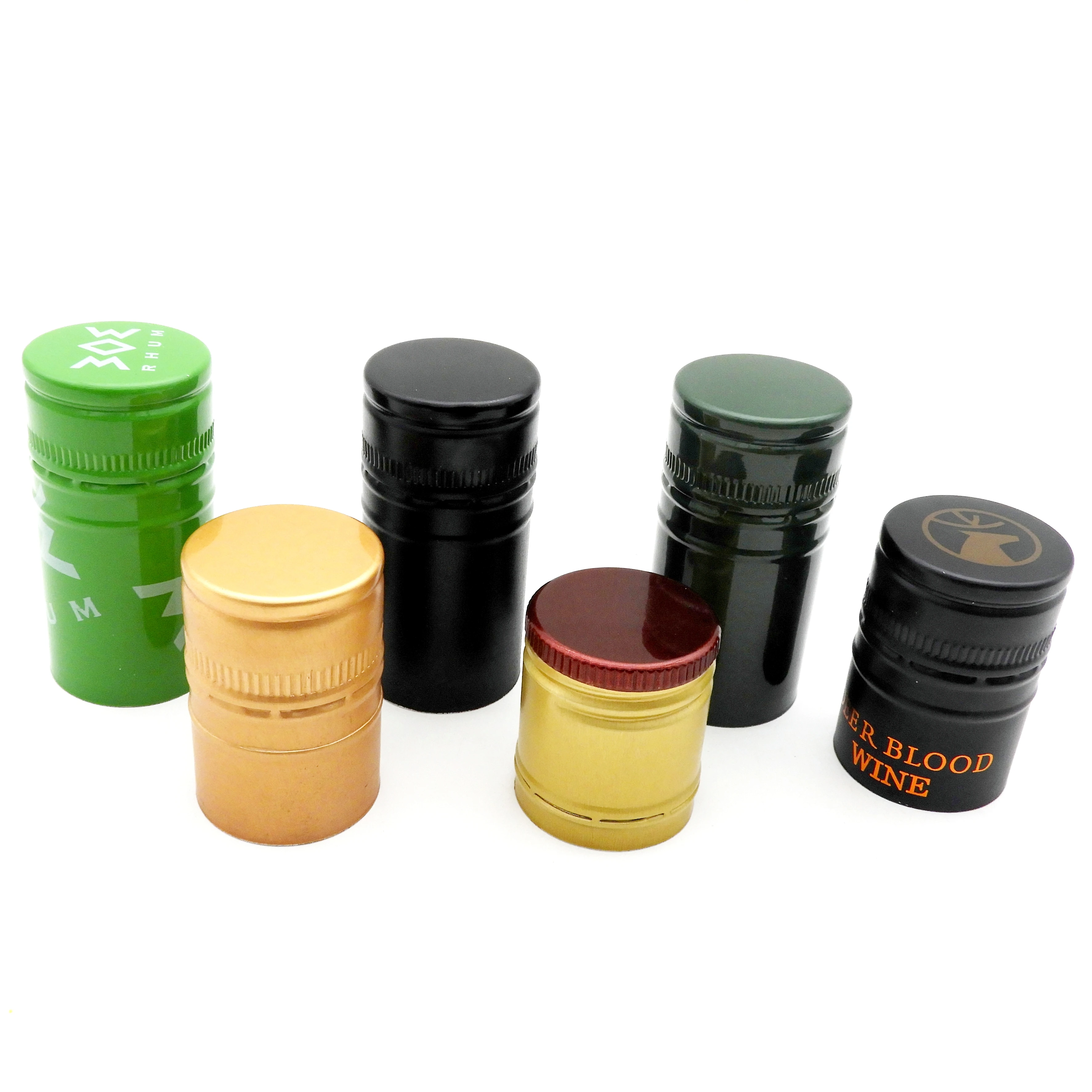 Wholesale 30*50mm Aluminum Lid 3050 Metal Cap Liquor Rum Whiskey Wine Bottle Caps