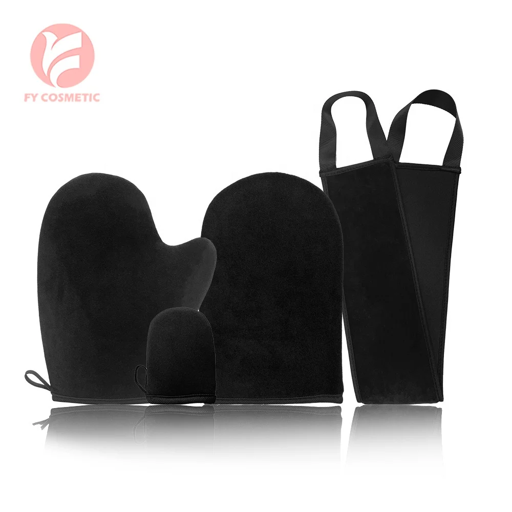 Self Tanning Mitt Applicator Kit 4 in 1 Self Applicator Set With Exfoliating Glove,Tan Mitt Applicator, Tanning Back Applicator