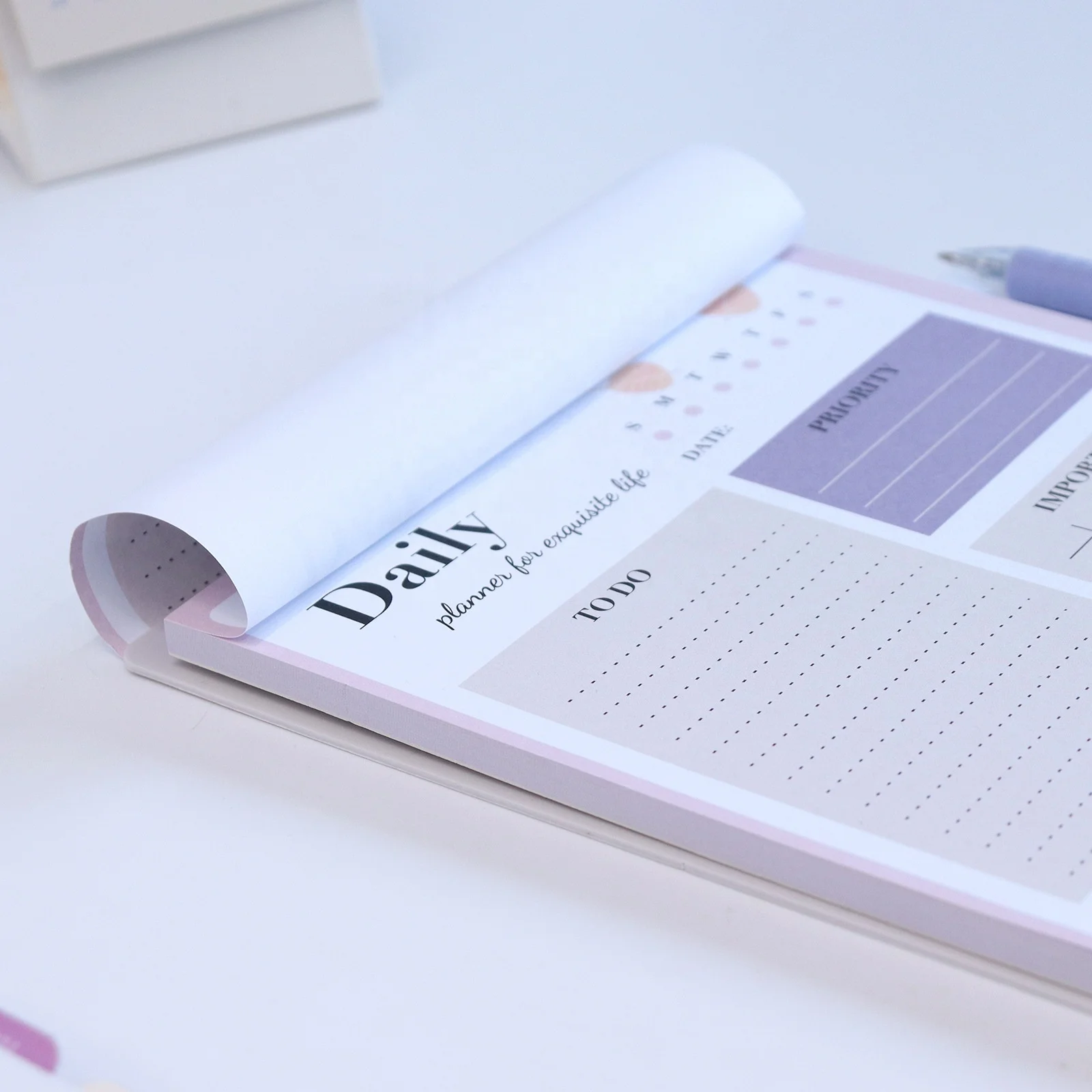 Fridge Sticky Notes Custom Design Magnetic Notepad weekly planner Fridge Magnet note pad