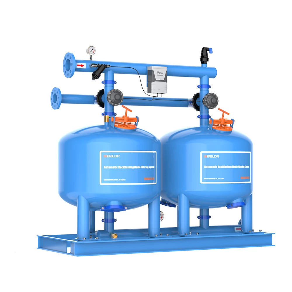 36 Inch Single-chamber Media Drip Irrigation System Self-cleaning Sand Filter For Agriculture