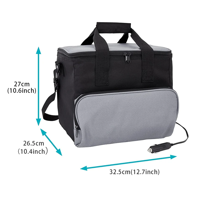 Hot Selling 15L Insulated Cooler Bag DC 12V Portable Flat Folding Cooler Bag Camping Fridge For Beach
