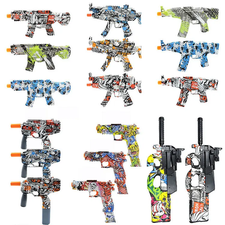 Factory Bestseller Electric Toy Rifle Soft Rubber Bullets Water Beads Gel Ball Outdoor Shooting Game Blaster Toy Gun