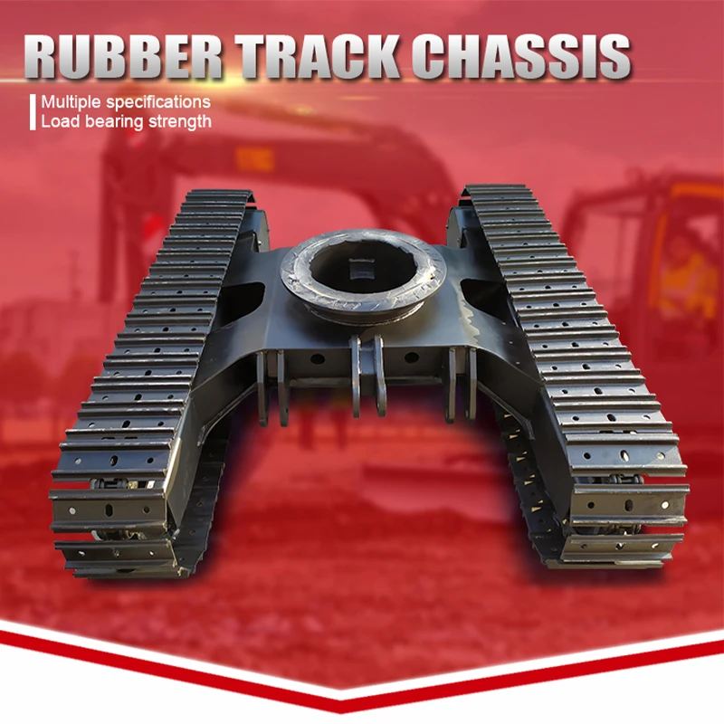 Rubber Steel Track Chassis Rubber Track Undercarriage Chassis for Mini Crawler Excavator