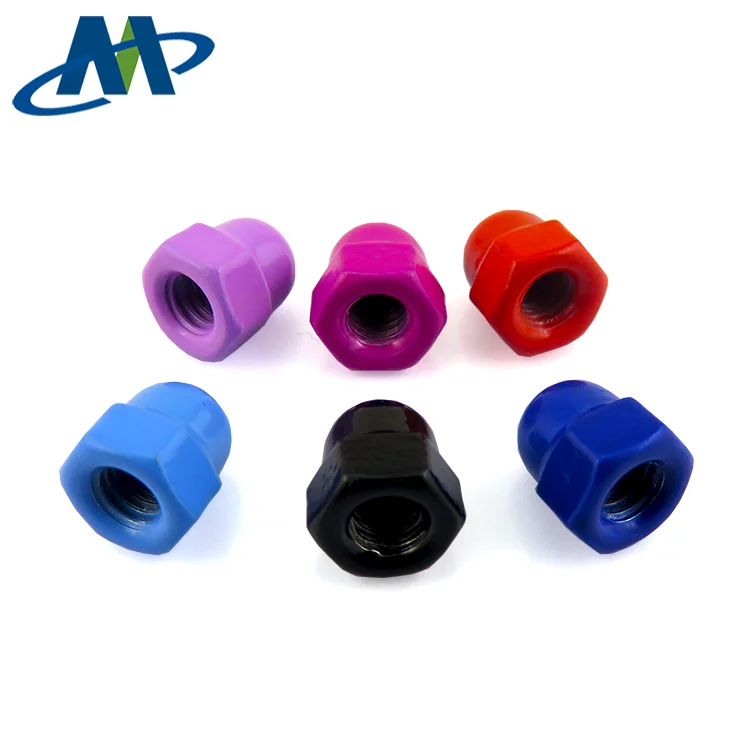 Hot Selling Din1587 Acorn Nuts/ Hex Dome Cap Nuts with Red Color Made in China