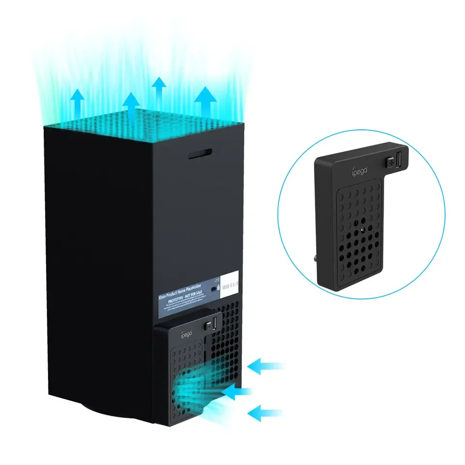 USB Console Cooling Fan Vertical Stand For Xboxes Series X Charging Stand Cooler