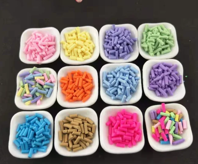 Creative  DIY mini chocolate silk candy  clay colors sprinkles 1000g sugar ice cream for cup keychain