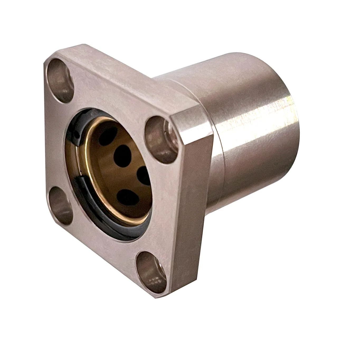 Built -in copper alloy lining sleeve extension pair -flafted inner copper -outer steel guide cover