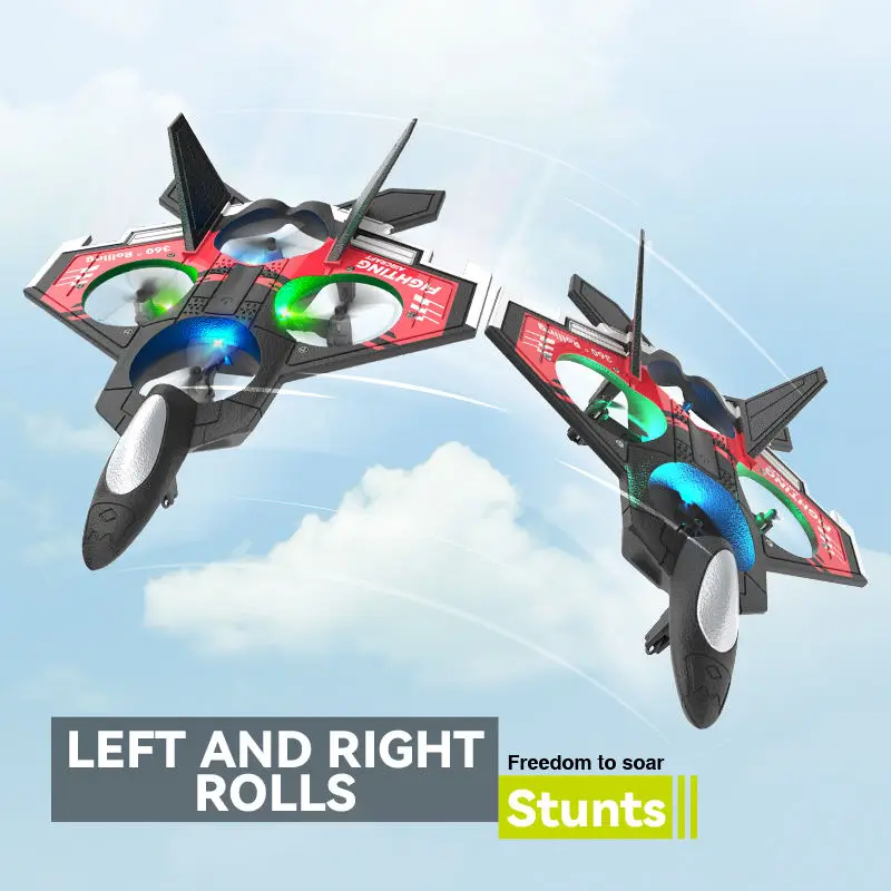 S98 RC Fighter Model Airplane Electric Toy Model Flight Stunt Airplane Remote Control 14CH Foam Airplane Boys Flying Toys