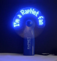 Cheap Price Electric Mini Fan With Led Message Display Air Cool Small Portable Handheld Battery Fans