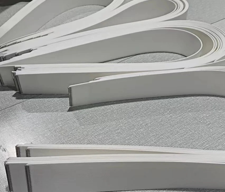 Feeding belts ironers flat work ironer polyester feed belt white conveyor belt