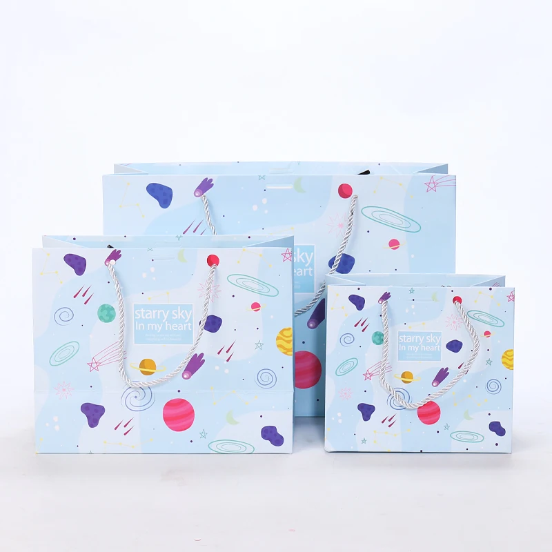 Manufacturer Custom Personalized Printed Logo White Cardboard Shopping Gift Black Paper Bag Paper Bags with your own logo