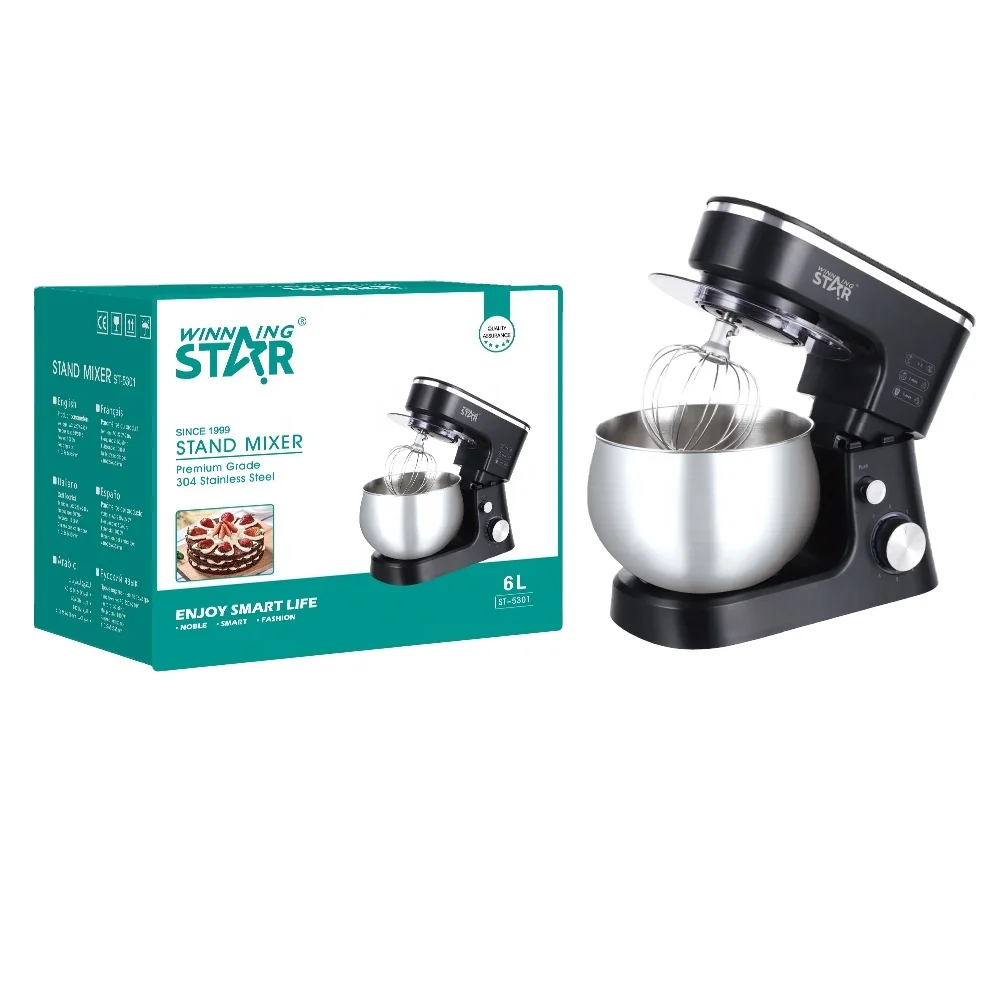 WINNING STARElectric Food Mixer Table Stand Cake Dough Mixer Handheld Egg Beater Blender Baking  Whipping Cream Machine