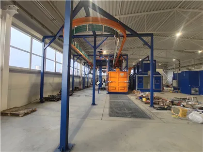 
the price of hanging chain shot blasting machine 