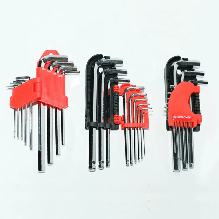 Maxpower chrome vanadium maintenance tool herramientas Hex Key Allen wrench set