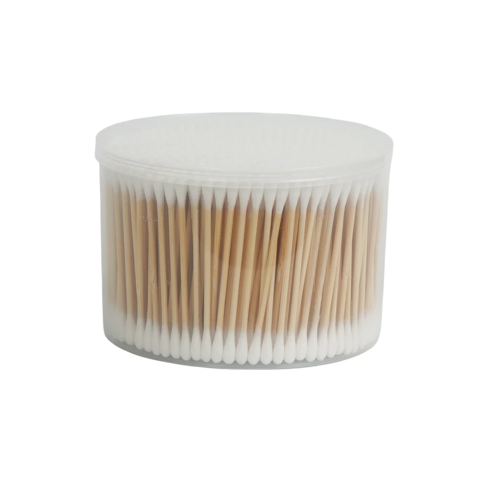 Zero Waste Eco Friendly Ear Swabs 500pcs Bamboo Cotton Buds Cotton Swabs Double Tipped