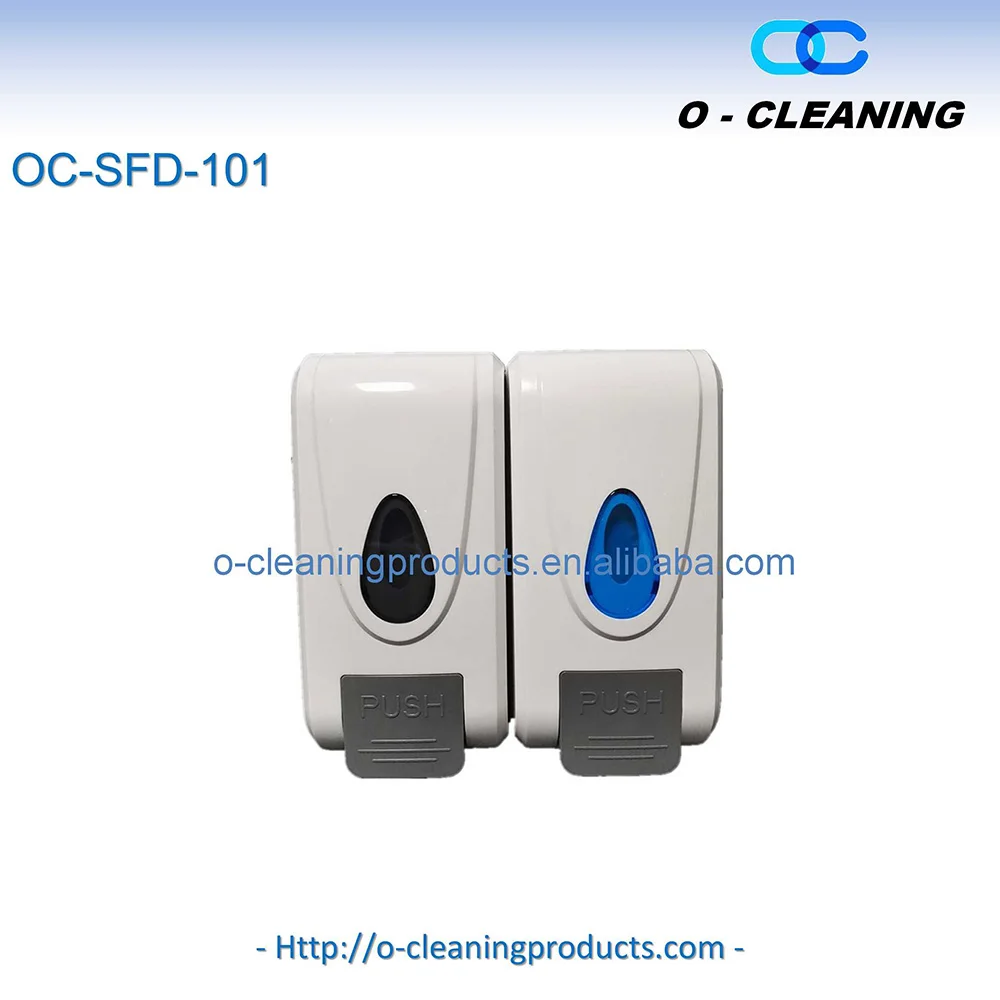 O-Cleaning 1000ML Wall-Hanging Anti-Leak Manual Pump Soap Dispenser Holder,Refillable Hand Wash Dispenser,Eco ABS Plastic